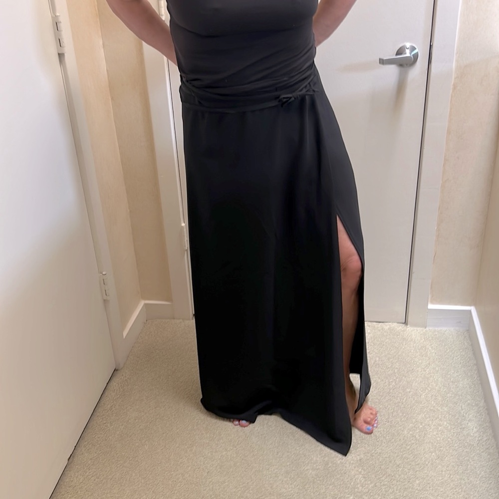 Black long skirt